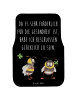 Mr. & Mrs. Panda Auto-Fußmatte Hummeln Kleeblatt mit Spruch in Schwarz