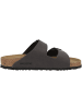 Birkenstock Sandale Arizona Birko-Flor Nubuk normal in dunkelgrau