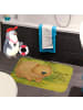 Mr. & Mrs. Panda Badteppich Wombat Design mit Spruch in Weiß