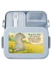 Mr. & Mrs. Panda Bento Box Elefant Biene Design mit Spruch in Blau Pastell