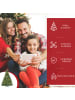 HOMCOM Weihnachtsbaum-142L x 142B x 210H cm-Grün