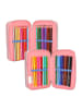 Depesche 3-Fach Federtasche inkl. Stifte TOPModel in 20,5 x 14,3 x 7,5 cm in bunt
