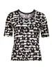 Betty Barclay Printshirt mit Rundhalsausschnitt in Beige/Schwarz