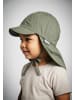 Sterntaler Schirmmütze mit Nackenschutz uni in dunkelgrün