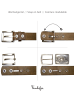 FRONHOFER Damengürtel 4 cm, Ledergürtel in Braun