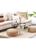 Beliani Pouf TIFELT in Beige - (W) 50 x (H) 20 x (L) 50 cm