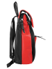 Cluty City-Rucksack echt Leder in rot