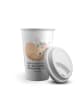 Mr. & Mrs. Panda Coffee To Go Becher Wüstenfuchs Blumen mit Spruch in Weiß