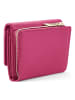 Lazarotti Bologna Leather XL Geldbörse mit Zip-Around Fach Leder 14 cm hot pink