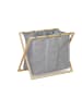 relaxdays Wäschesortierer in Grau/Natur - 3x 28 l