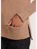 MADELEINE Rollkragen-Pullover mit Tasche in caramel / melange