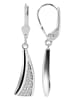 Adeliás Damen Ohrringe – Ohrhänger aus 925 Silber mit Zirkonia in silber