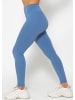 SASSYCLASSY High Waist Sportleggings in Blau