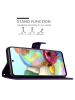 cadorabo Hülle für Samsung Galaxy A71 4G Blumen Design in FLORAL DUNKEL LILA