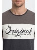 BLEND Rundhalsshirt BHNero in Dunkelgrau