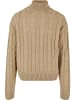 Urban Classics Urban Classics Herren Boxy Roll Neck Sweater in wetsand