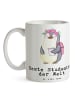 Mr. & Mrs. Panda cappuccinotasse Pinguin Beste Studentin der Wel... in Weiß