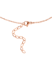 Steel_Art Halskette Damen mit Herz Lea silberfarben poliert in rosegoldfarben