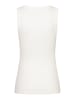 More & More schmales Basic-Top, gerippt in offwhite