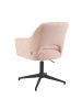DUBI Möbel 2er-Set: Bürostuhl Mika-Bryn in Rosa - (B)60 x (H)84 x  (T)65 cm
