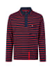 Wind Sportswear Wind Sportswear Langarm Polo in marine-rot