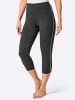 Plantin Leggings 3/4-lang in schwarz + anthrazit-meliert