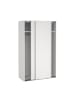 ebuy24 Kleiderschrank Catania Weiß 119 x 65 cm