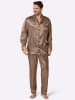 WITT WEIDEN Pyjama in camel-schoko-bedruckt