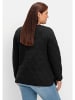 sheego Sweatjacke in schwarz