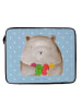 Mr. & Mrs. Panda Notebooktasche Bär Gefühl ohne Spruch in Blau Pastell