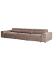 Beliani 4-tlg 3-Sitzer Sofa HELLNAR in Braun