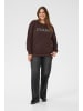 KAFFE curve Sweatshirt KCelise Loose fit in Black Coffee