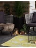 Beliani Outdoorteppich KOTA in Gelb/Weiß - (W) 120 x (H) 0.5 x (L) 180 cm