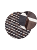 Beliani Patchwork ALPKOY in Schwarz/Braun/Weiß - (W) 140 x (H) 0.6 x (L) 140 cm