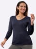 WITT WEIDEN V-Ausschnitt-Pullover in marine