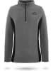 Normani Outdoor Sports Damen Fleece Pullover Kiruna in Grau/Schwarz