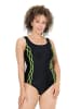 Ulla Popken Badeanzug in schwarz
