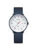 Mondaine Unisex Armbanduhr Doppio Solar Blau 41 mm