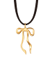 Elli Halskette 925 Sterling Silber Schleife in Gold