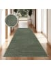 KADIMA DESIGN Teppich Kurzflor Struktur Wohnzimmer in Grün