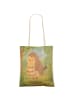 Mr. & Mrs. Panda Tote Bag Eule Zufrieden Design ohne Spruch in Weiß