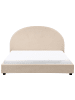 Beliani Doppelbett VAUCLUSE in Beige - (W) 174 x (H) 112 x (L) 214 cm