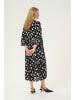 Kaffe Kleid KAamber in Black/White Flower Print