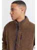 BLEND Fleecejacke Sweatshirt in light brown