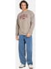 Sweatjacke "Team Crewneck" in Grau