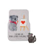 Mr. & Mrs. Panda Automatte Koala Künstler mit Spruch in Grau Pastell