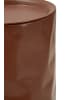 Mauro Ferretti Beige und ziegelrote Couchtische aus Metall, 2er-Set, Ø 30×70–27×60