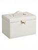 SONGMICS Schmuckkasten Bridie in Weiß - (B)26 x (H)17.4 x (T)18.2 cm