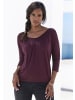 LASCANA 3/4-Arm-Shirt in aubergine