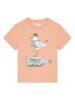 wat? Apparel T-Shirt Möwe mit Hut in Fraiche Peche